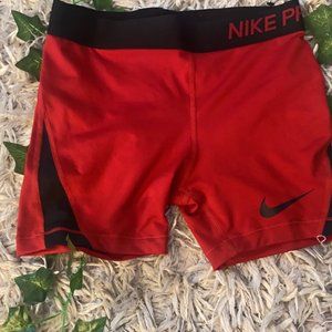 Red Nike Pros - Medium Kids
